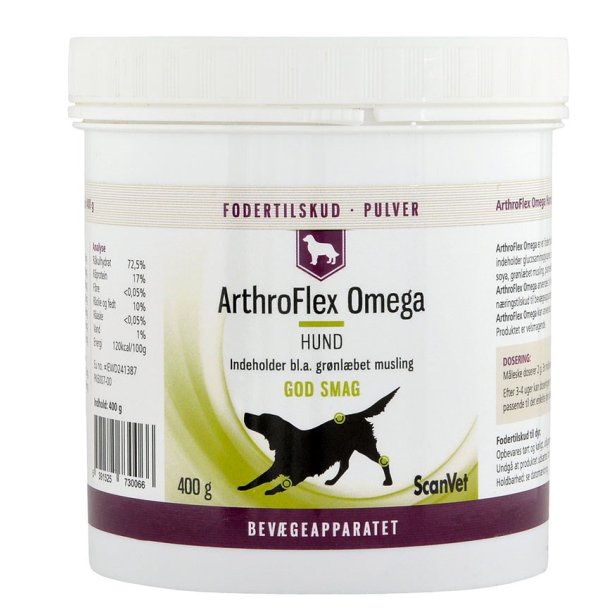 ArthroFlex Omega pulver til hund 400 gr.
